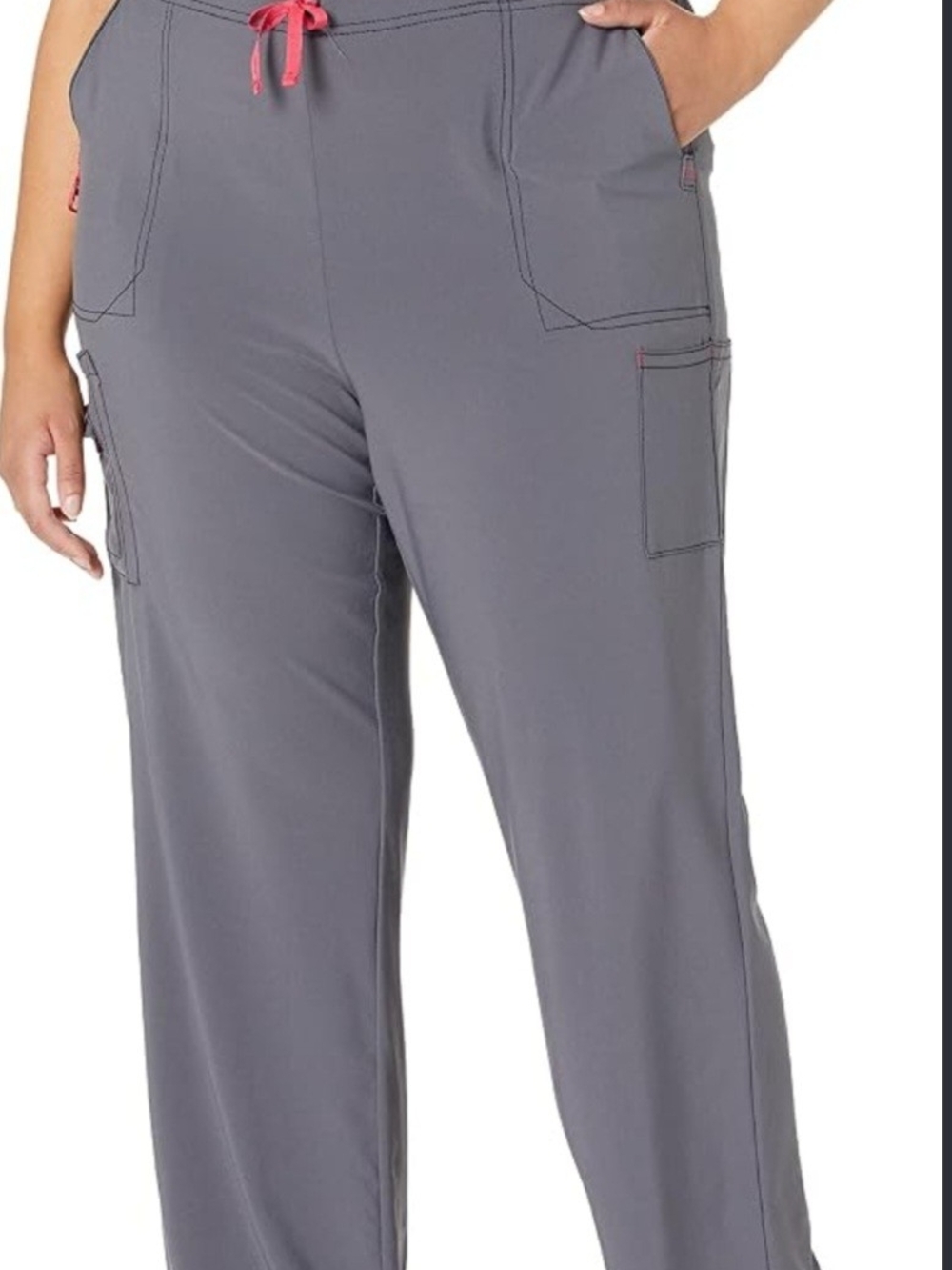 Carhartt Force Women's Petite 2XL Gray Cargo Scrub Pants C52110P Stretch